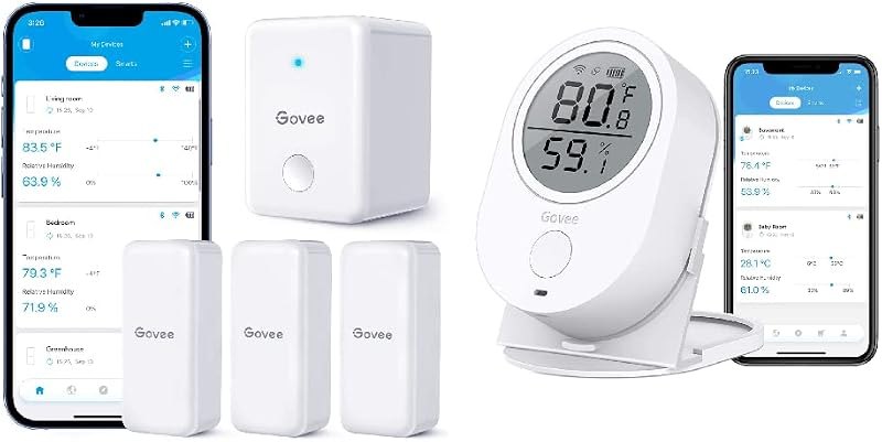 WiFi Thermometer Hygrometer H5051 Bundle with Govee Indoor Outdoor WiFi Thermometer Hygrometer H5151 — Govee weather