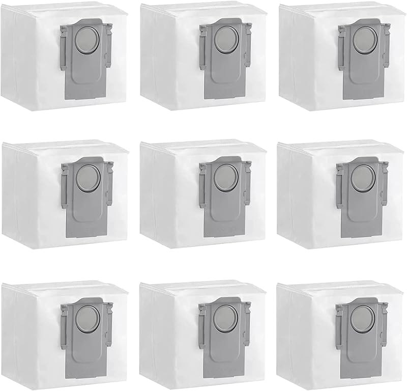 9 Pack Dust Bag for Xiaomi Roborock Q7 T8 Q7 MAX G10S G10SPRO Robot Vacuum Cleaner, Dust Bag Dustbin Robot Vacuum