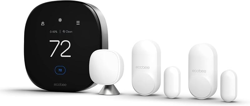Comfort and Security Bundle, Smart Thermostat Premium & SmartSensor — ecobee smart thermostat for ecobee smart