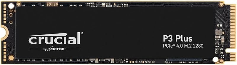 Crucial P3 Plus PCIe Gen4 NVMe 1TB SSD, Up to 5,000MB/s Read, Laptop & Desktop (PC) Compatible, Solid State Drive —