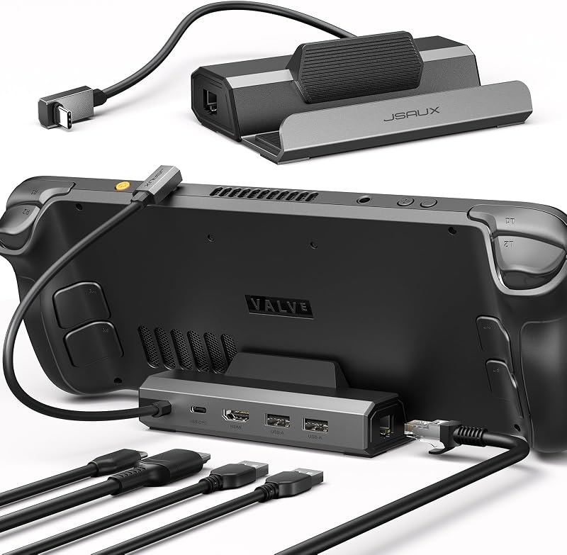 5-in-1 Docking Station for Steam Deck/ROG Ally X/Legion Go S-HB0602 — rog ally dock for rog ally dock