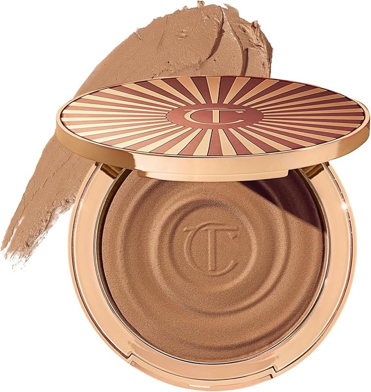 Charlotte Tilbury Beautiful Skin Face Makeup & Body Cream Bronzer - Hydrating Hyaluronic Acid & Pro Vitamin D3 to Blur