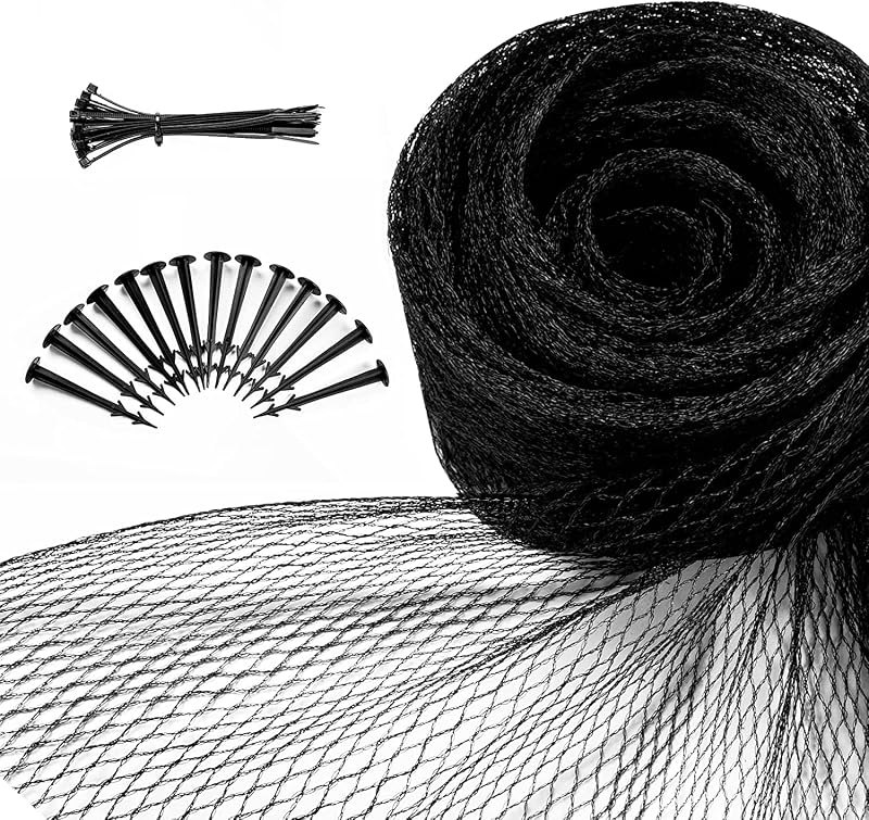 Pond Netting, 28' x 30' Pond Netting for Koi Ponds, Sturdy Pond Net to Catch Leaves & Debris, Drive Herons, Raccoons