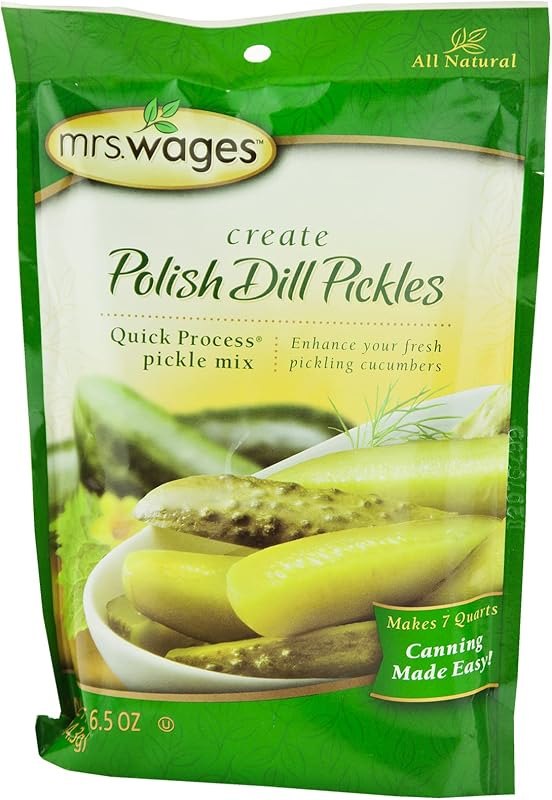 Kauffman Orchards Mrs. Wages Polish Dill Pickle Canning Seasoning Mix, 6.5 Oz. (Pack of 3) — canning pickle crisp for