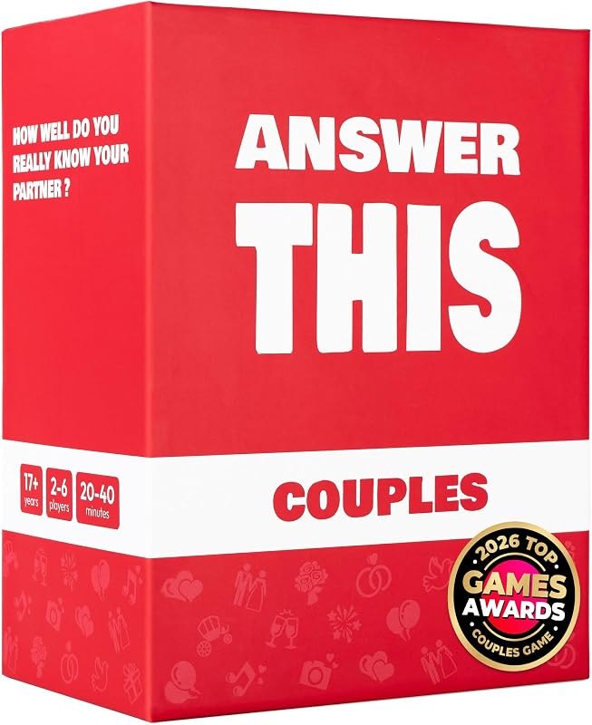 Answer This - Couples Game - Do You Really Know Your Partner? - 150 Conversation Cards for Date Night or Valentines —