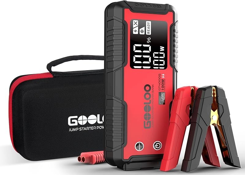 GOOLOO GT4000S Jump Starter 100W Two-Way Fast-Charging Portable Car Jump Starter EVA Storage Case — auto jump starter