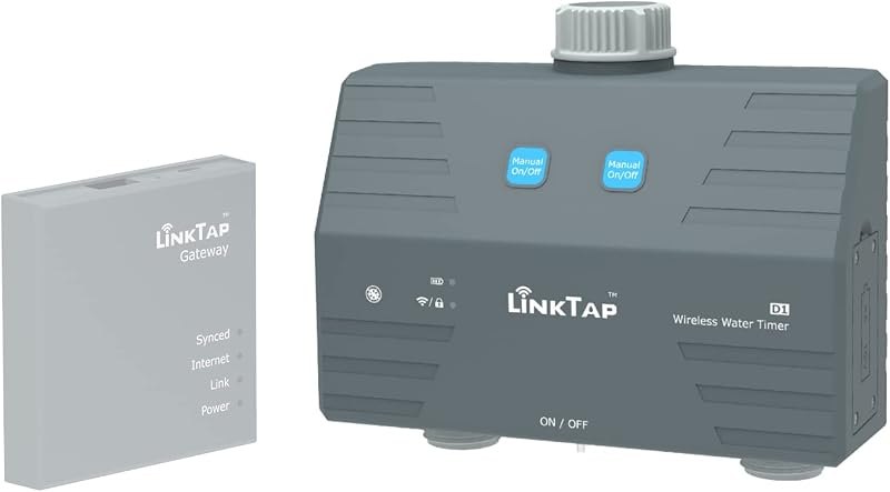 LinkTap D1 2-Zone Sprinkler Timer (Req. Gateway), Fault Detection & Alerts — drip irrigation timer for drip irrigation