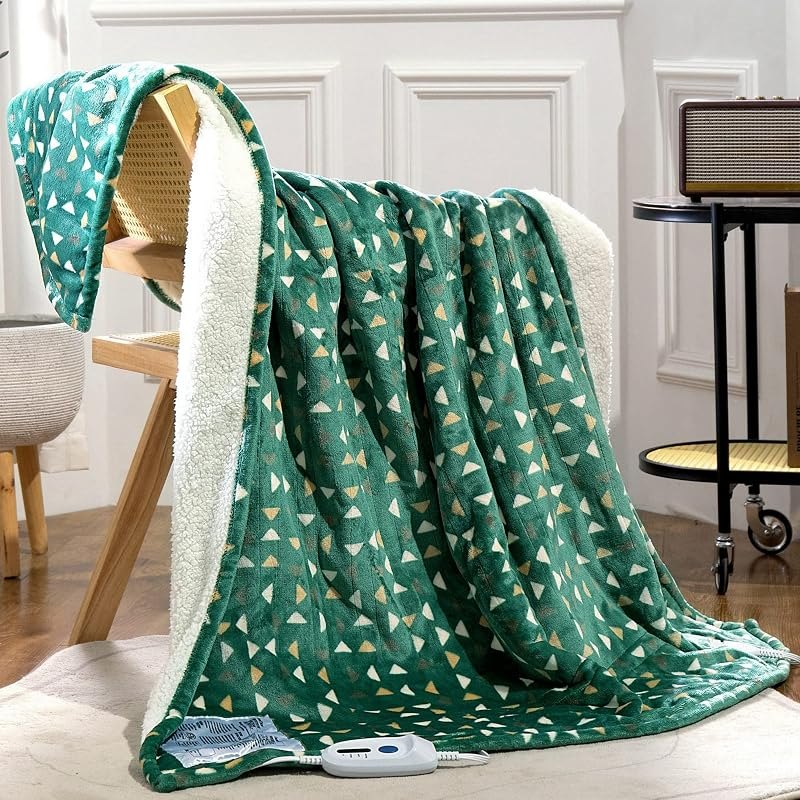 Heated Blanket 50"x60", Electric Blanket 4 Heat Levels, Delta — cable free electric blanket for cable free electric