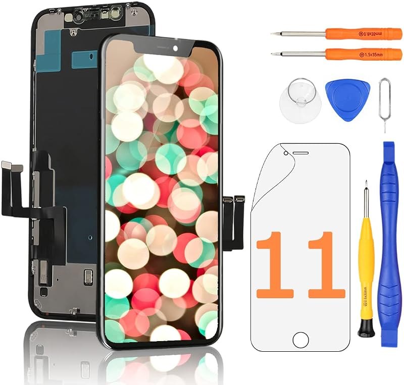 Yodoit for iPhone 11 Screen Replacement Kit Full HD COF LCD Display 3D Touch Digitizer Frame Full Assembly with Repair