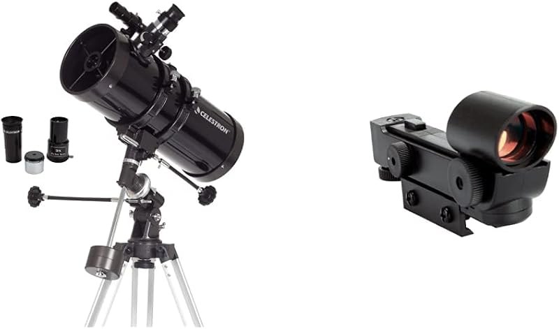 Celestron - PowerSeeker 127EQ Telescope - Manual German Equatorial Telescope for Beginners - Compact and Portable -