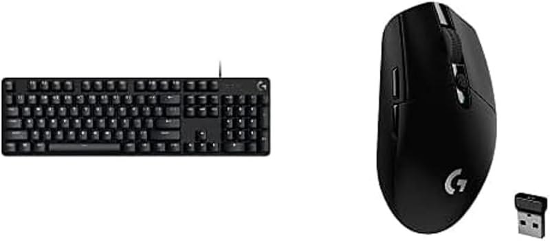 Logitech G413 SE Full-Size Mechanical Gaming Keyboard + G305 Lightspeed Wireless Gaming Mouse - Black — best Logitech