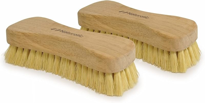 All-Natural Wooden Scrub Brush Set — cleaning grout brush for cleaning grout brush