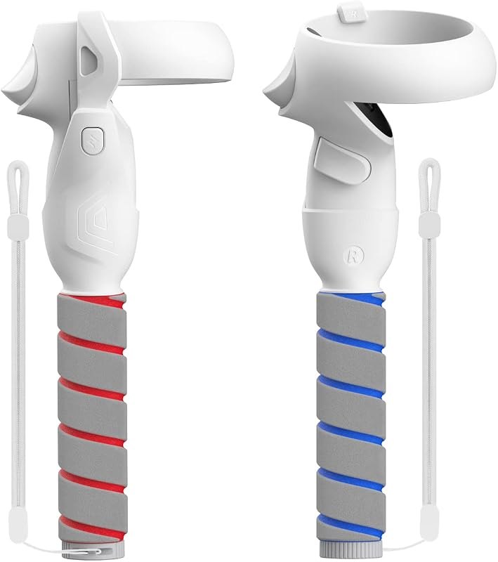 ZYBER Handle Attachments for Oculus Quest 2 Controller Accessories, VR Gorilla Tag Long Arms Grips for Meta Quest 2