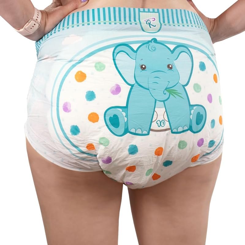 Rearz - Mega Critter Caboose - Adult Disposable Printed Diapers (12 Pack) (Large) — best adult pull up diapers for