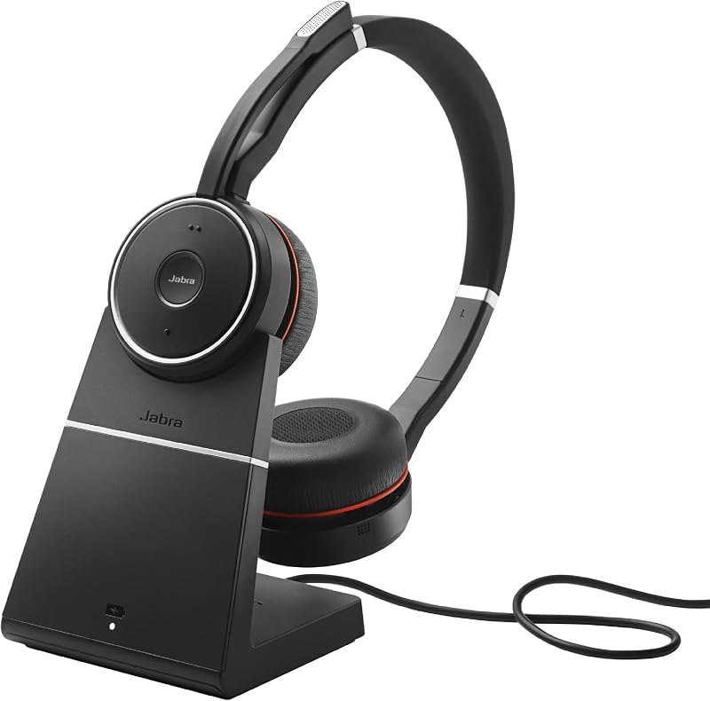 Evolve 75 SE Stereo Wireless Headset - Bluetooth Headset with Noise-Cancelling Mic, Active Noise Cancellation and