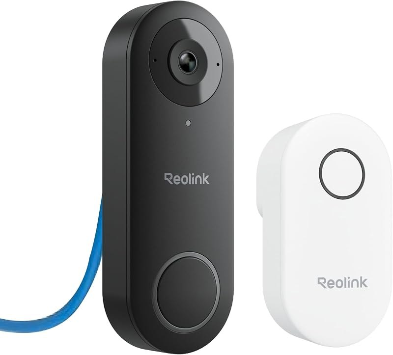 Video Doorbell PoE 2K Wired Outdoor Security Camera with Chime V2 — ring video doorbell pro for ring video doorbell pro