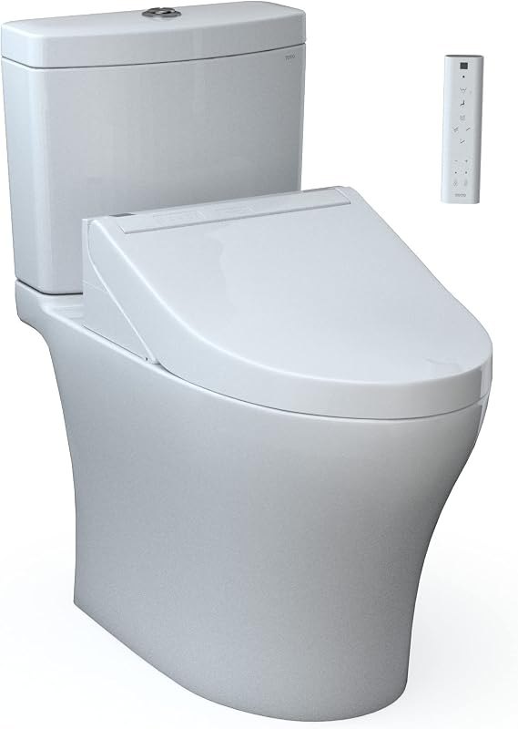 WASHLET®+ Aquia® IV Two-Piece Elongated Universal Height Dual Flush 1.28 and 0.9 GPF Toilet and WASHLET C5 Bidet Seat