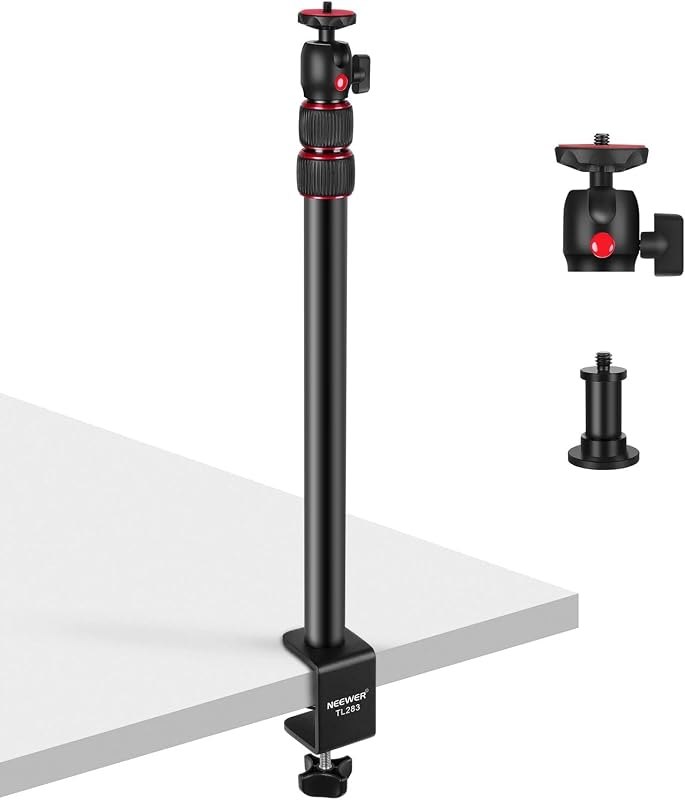 Extendable Camera Desk Mount with Ball Head, 17"-40", TL283(RED) — cameras ring camera for cameras ring camera