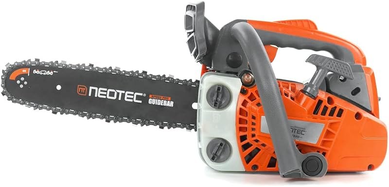 NEO-TEC 12 Inch Top Handle Gas Chainsaw 25.4cc 2-Stroke Portable Small Gas Powered Chain Saws Motosierra De Gasolina
