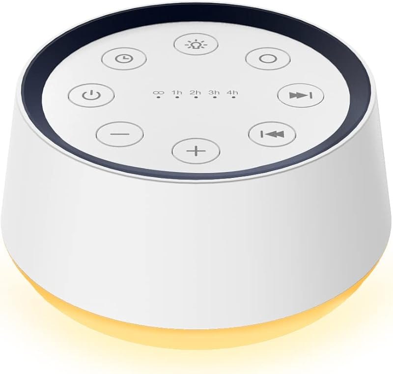 Brown Noise Sound Machine with 30 Soothing Sounds 12 Colors Night Light White Noise Machine for Adults Baby Kids Sleep