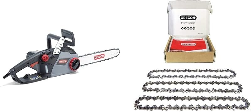Oregon CS1400 15 Amp Electric Chainsaw, Powerful Corded Electric Saw with 16"Guide Bar & ControlCut Saw Chain, Quiet &