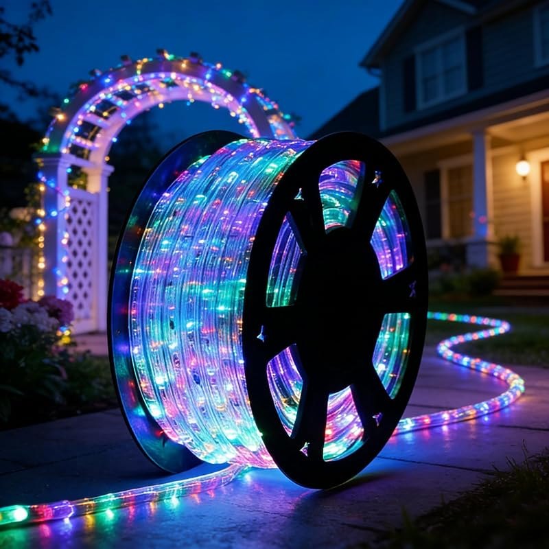 Led Rope Lights for Outside,100Ft LED Strip Lights Outdoor Waterproof Decorative Lighting for Indoor/Outdoor, Deck