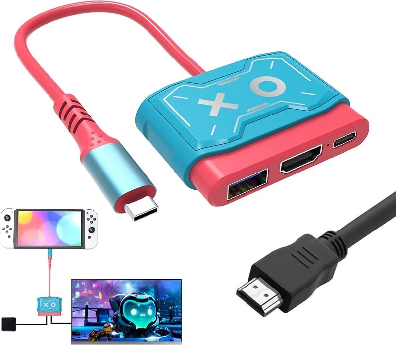 IQIKU USB Type C to HDMI Adapter, 4K Resolution, Supports Nintendo Switch/Switch OLED, Laptop Compatible — switch hdmi