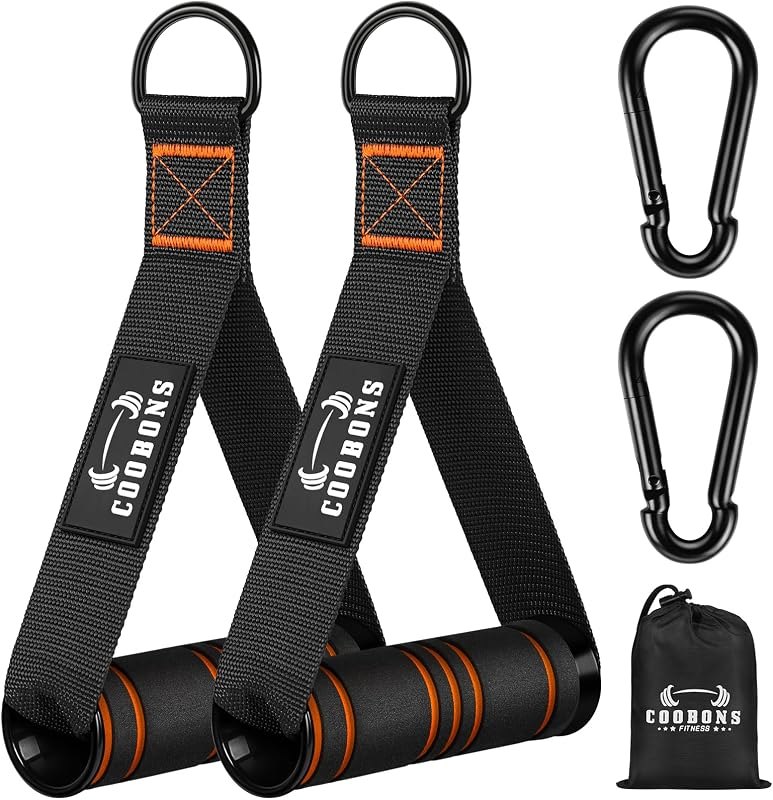 Heavy Duty Exercise Handles, Gym Cable Handles for Cable Machine Attachments, D Handle Cable Attachments, Handles for
