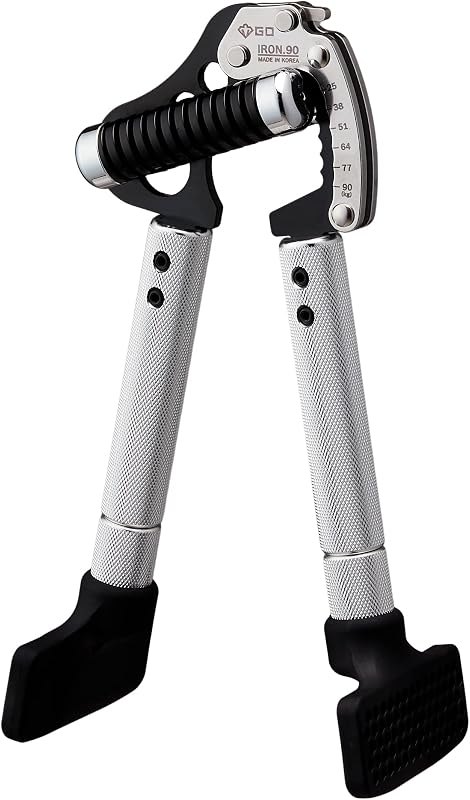 GD IRON GRIP Hand Grip Strengthener (Grip Strength Trainer) Premium Forearm Strengthener (EXT.90-55~198lbs, With