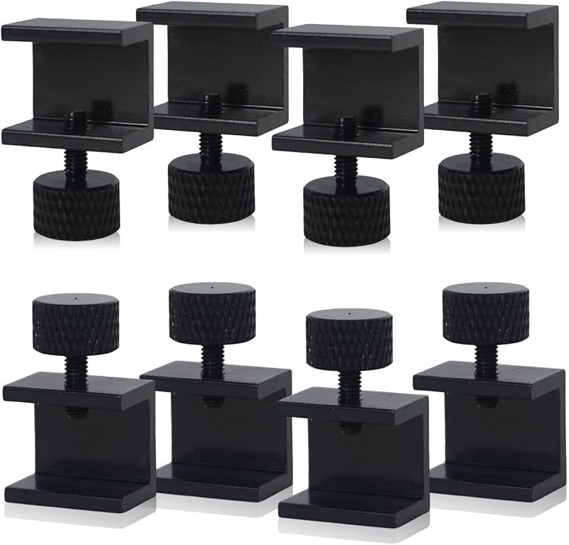 8PCS 3D Printer Glass Bed Clips, 3D Printer Lattice Glass Fixing Clamp, Hot Bed Printing Platform Upgrade Kit for