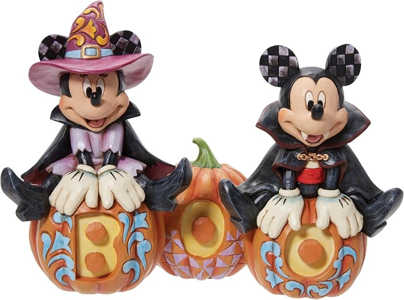 Enesco Disney Traditions by Jim Shore Mickey and Minnie Mouse Halloween Figurine, 7.25 Inch, Multicolor — halloween
