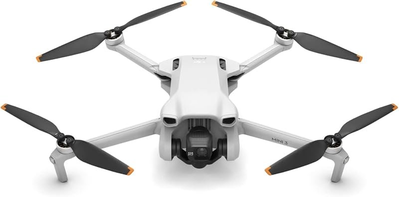 Mini 3 (Drone Only), Lightweight 3x Mechanical Gimbal Mini Camera Drone with 4K HDR Video, 38-min Flight Time, True