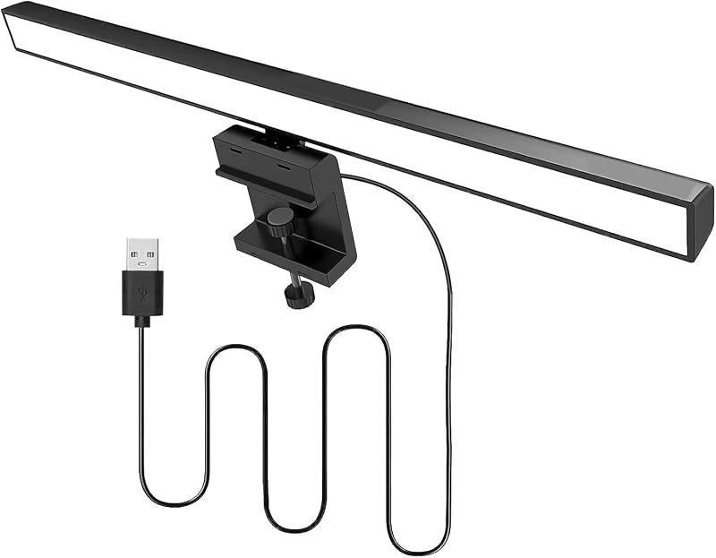13-Inch Laptop Monitor Screen Light Bar with Smart Touch Sensor USB Powered 5W LED E-Reading Lamp Stepless Dimming