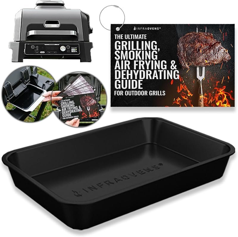 INFRAOVENS Drip Pan Liner for Ninja Woodfire Outdoor Grill OG701 OG751 Reusable Non Disposable Tray and Waterproof