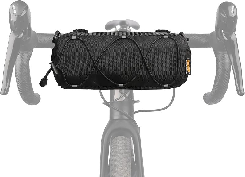 Rhinowalk Bike Handlebar Bag, Bicycle Front Bag Frame Storage Roll Bag Mountain Road Bikes Commuter Shoulder Bag