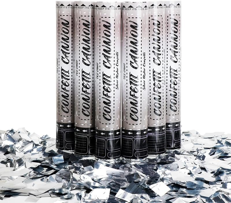 12 Inch Confetti Cannons (6 Pack) — glitter confetti cannon for glitter confetti cannon