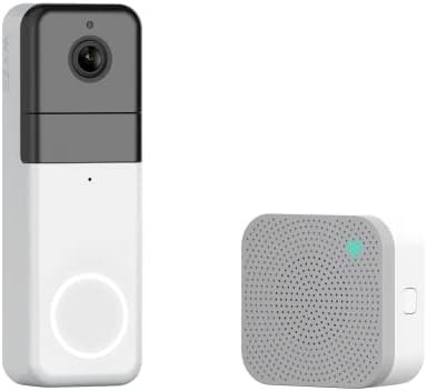 WYZE Wireless Video Doorbell Pro (Chime Included), 1440 HD Video, 1:1 Aspect Ratio: 1:1 Head-to-Toe View, 2-Way Audio