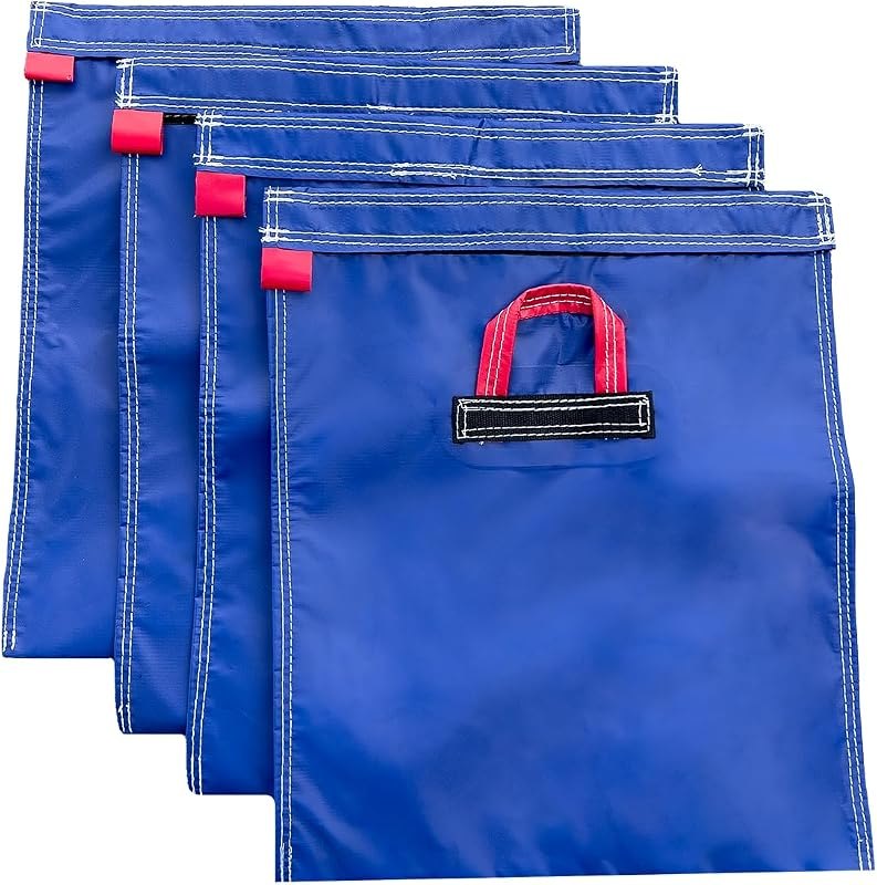 Hullaballoo Durable Vinyl Sand Bags, Outdoor Indoor Anchor Safety Product for Inflatable Bounce House, Water Slides