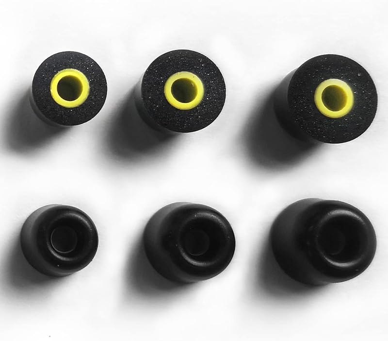 KZ FT01 Memory Foam Ear Tips 6-Pack for IEMs, S/M/L