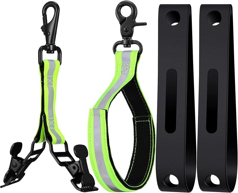 4 Pcs Firefighter Glove Strap and Helmet Bands Set for Secure Gear Safety — hard hat chin strap for hard hat chin strap