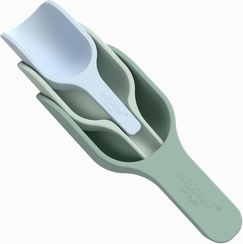 3 x Green Scoops for Messy Play — Outdoor Sensory Play Set for outdoor sensory play set