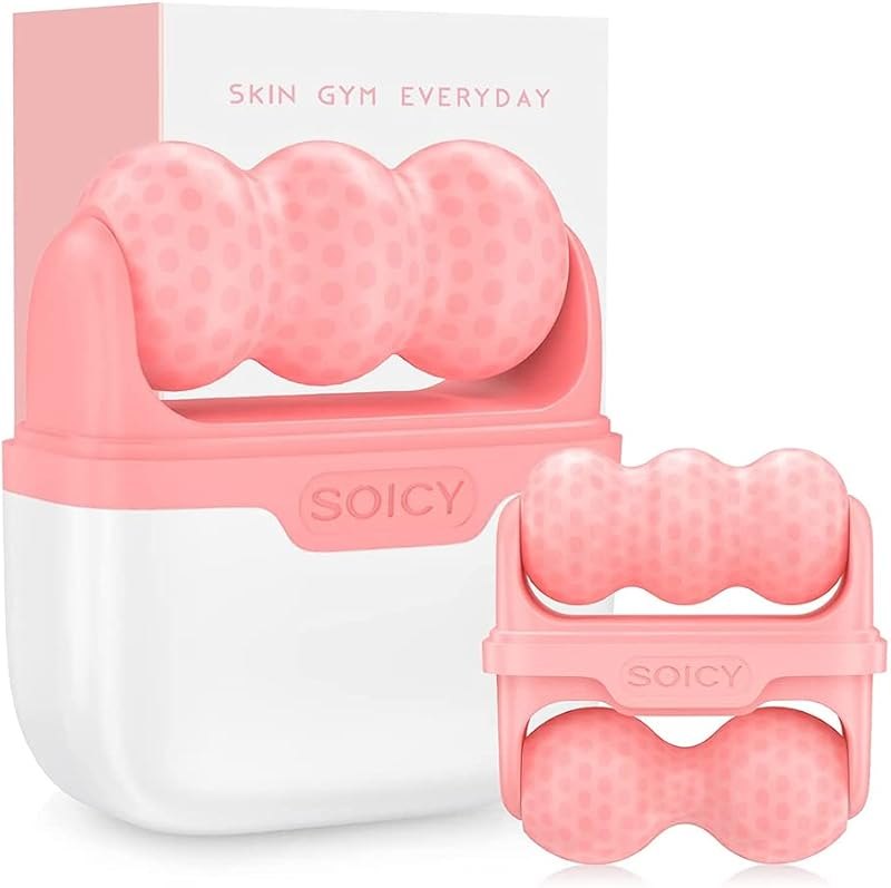 Deashun 2 in 1 Ice Roller for Face Eye, Face Massager Roller for Eye Puffiness, Reduces Wrinkles, Relief Migraine and