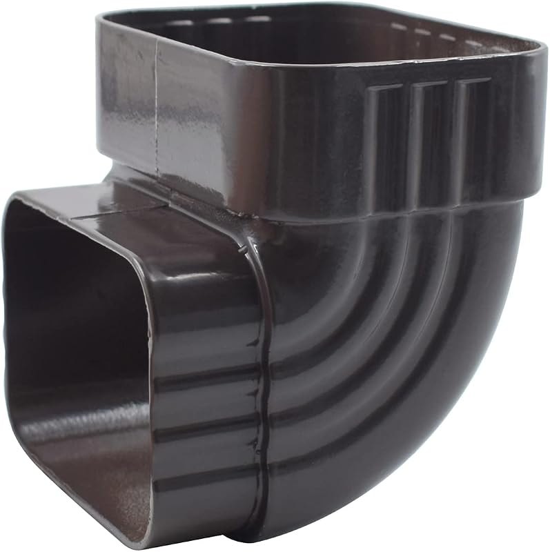 Downspout Gutter Elbows 2x3Inch 90 Degree Elbow Downspout Diverter Brown Rain Gutter Downspout Extension Accessory