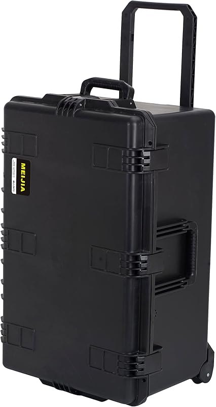 MEIJIA Premium Waterproof Rolling Hard Camera Case,Hard Protective Case with customizable fit foam and wheels,Full