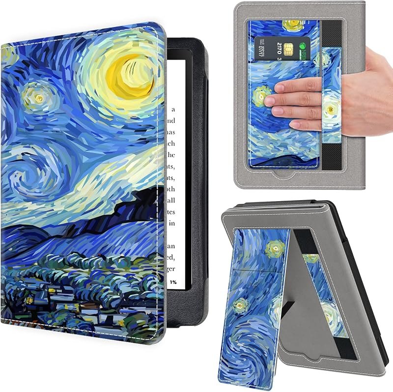 VORI Stand Case for 6" All-New Kindle 11th Generation 2024/2022 Release, Premium PU Leather Protective Sleeve Cover