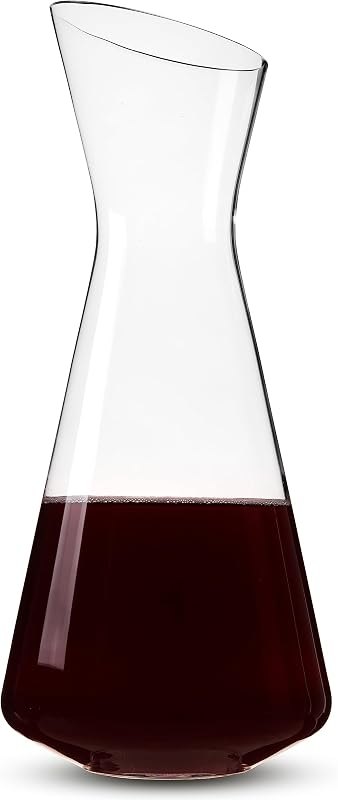 Spiegelau Style Crystal Wine Decanter, Elegant Carafe for Red and White Wine, Modern Glass Pitcher for Wedding Gifts