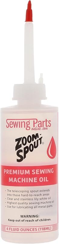 Premium Sewing Machine Oil with Zoom Spout Oiler