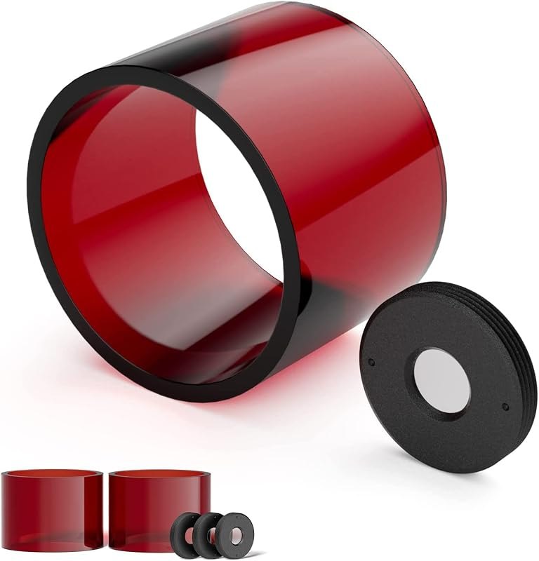 SCULPFUN 3PCS S9 Laser Engraver Official Laser Lens + 2PCS Acrylic Cover, Easy to Install, High Transparency, Oil