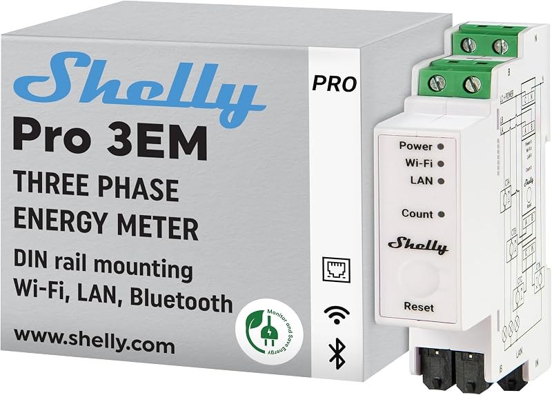 Shelly Pro 3EM (120A) — best home smart thermostat for home smart thermostat