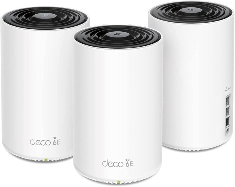 TP-Link Deco AXE5400 Tri-Band WiFi 6E Mesh System(Deco XE75 Pro) - 2.5G WAN/LAN Port, Covers up to 7200 Sq.Ft